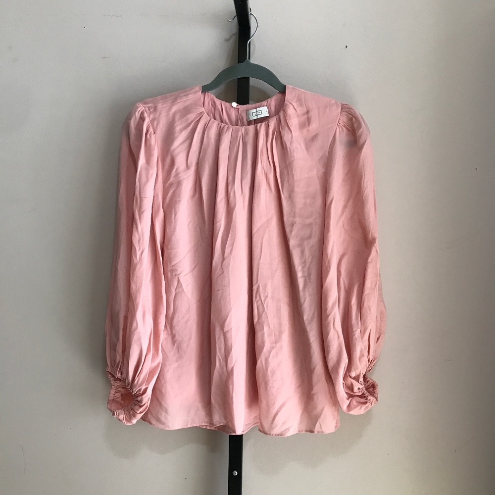 AYR The Fancytown Pleated Blouse Silk Blend  Size Small NWOT